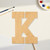 Letter K Wood Cutout - Unfinished Baltic Birch Craft Shape