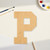 Letter P Wood Cutout - Unfinished Baltic Birch Craft Shape
