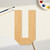 Letter U Wood Cutout - Unfinished Baltic Birch Craft Shape