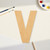 Letter V Wood Cutout - Unfinished Baltic Birch Craft Shape
