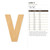 Letter V Wood Cutout - Unfinished Baltic Birch Craft Shape