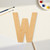 Letter W Wood Cutout - Unfinished Baltic Birch Craft Shape