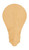 Unfinished Light Bulb Wood Cutout for Door Hangers, Seasonal Decor and Paint Parties, Baltic Birch Craft Blank