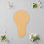 Unfinished Light Bulb Wood Cutout - Unfinished Baltic Birch Craft Shape