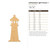 Unfinished Light House 1 Wood Cutout - Unfinished Baltic Birch Craft Shape