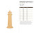 Unfinished Light House 2 Wood Cutout - Unfinished Baltic Birch Craft Shape