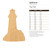 Unfinished Lighthouse Wood Cutout for Door Hangers, Seasonal Decor and Paint Parties, Baltic Birch Craft Blank