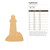 Lighthouse Wood Cutout for Crafts, Unfinished Baltic Birch Craft Shape