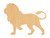 Unfinished Lion 1 Wood Cutout for Door Hangers, Seasonal Decor and Paint Parties, Baltic Birch Craft Blank