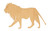 Unfinished Lion 2 Wood Cutout for Door Hangers, Seasonal Decor and Paint Parties, Baltic Birch Craft Blank