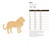 Unfinished Lion 3 Wood Cutout for Door Hangers, Seasonal Decor and Paint Parties, Baltic Birch Craft Blank