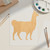 Unfinished Llama 2 Wood Cutout for Door Hangers, Seasonal Decor and Paint Parties, Baltic Birch Craft Blank
