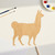 Unfinished Llama 2 Wood Cutout for Door Hangers, Seasonal Decor and Paint Parties, Baltic Birch Craft Blank