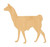 Unfinished Llama Wood Cutout for Door Hangers, Seasonal Decor and Paint Parties, Baltic Birch Craft Blank