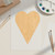 Unfinished Long Heart Wood Cutout for Door Hangers, Seasonal Decor and Paint Parties, Baltic Birch Craft Blank