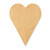 Unfinished Long Heart Wood Cutout - Unfinished Baltic Birch Craft Shape