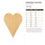 Unfinished Long Heart Wood Cutout - Unfinished Baltic Birch Craft Shape