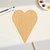 Long Heart Wood Cutout for Crafts, Unfinished Baltic Birch Craft Shape
