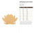 Unfinished Lotus Flower Wood Cutout - Unfinished Baltic Birch Craft Shape