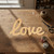 Unfinished Love 2 Wood Cutout for Door Hangers, Seasonal Decor and Paint Parties, Baltic Birch Craft Blank
