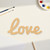 Unfinished Love 2 Wood Cutout - Unfinished Baltic Birch Craft Shape