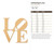 Unfinished Love Wood Cutout - Unfinished Baltic Birch Craft Shape