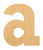 Unfinished Lowercase Letter A Wood Cutout for Door Hangers, Seasonal Decor and Paint Parties, Baltic Birch Craft Blank