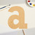 Unfinished Lowercase Letter A Wood Cutout for Door Hangers, Seasonal Decor and Paint Parties, Baltic Birch Craft Blank