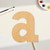 Unfinished Lowercase Letter A Wood Cutout - Unfinished Baltic Birch Craft Shape