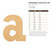 Unfinished Lowercase Letter A Wood Cutout - Unfinished Baltic Birch Craft Shape