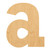 Lowercase Letter A Wood Cutout for Crafts, Unfinished Baltic Birch Craft Shape