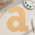 Lowercase Letter A Wood Cutout for Crafts, Unfinished Baltic Birch Craft Shape