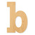 Unfinished Lowercase Letter B Wood Cutout - Unfinished Baltic Birch Craft Shape