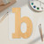 Unfinished Lowercase Letter B Wood Cutout - Unfinished Baltic Birch Craft Shape