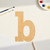 Lowercase Letter B Wood Cutout for Crafts, Unfinished Baltic Birch Craft Shape