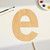 Unfinished Lowercase Letter E Wood Cutout for Door Hangers, Seasonal Decor and Paint Parties, Baltic Birch Craft Blank