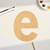 Lowercase Letter E Wood Cutout for Crafts, Unfinished Baltic Birch Craft Shape