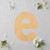 Lowercase Letter E Wood Cutout for Crafts, Unfinished Baltic Birch Craft Shape