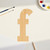Unfinished Lowercase Letter F Wood Cutout for Door Hangers, Seasonal Decor and Paint Parties, Baltic Birch Craft Blank