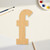 Unfinished Lowercase Letter F Wood Cutout - Unfinished Baltic Birch Craft Shape