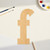 Lowercase Letter F Wood Cutout for Crafts, Unfinished Baltic Birch Craft Shape