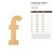 Lowercase Letter F Wood Cutout for Crafts, Unfinished Baltic Birch Craft Shape