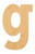 Unfinished Lowercase Letter G Wood Cutout for Door Hangers, Seasonal Decor and Paint Parties, Baltic Birch Craft Blank