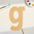 Lowercase Letter G Wood Cutout for Crafts, Unfinished Baltic Birch Craft Shape