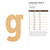 Lowercase Letter G Wood Cutout for Crafts, Unfinished Baltic Birch Craft Shape