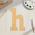 Lowercase Letter H Wood Cutout for Crafts, Unfinished Baltic Birch Craft Shape