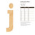 Unfinished Lowercase Letter J Wood Cutout for Door Hangers, Seasonal Decor and Paint Parties, Baltic Birch Craft Blank