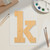 Unfinished Lowercase Letter K Wood Cutout - Unfinished Baltic Birch Craft Shape