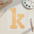 Lowercase Letter K Wood Cutout for Crafts, Unfinished Baltic Birch Craft Shape