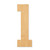 Unfinished Lowercase Letter L Wood Cutout - Unfinished Baltic Birch Craft Shape